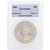 Image 1 : 1886 $1 Morgan Silver Dollar Coin PCGS MS64