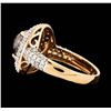 Image 3 : 14KT Rose Gold 4.48ctw Brown Diamond Ring