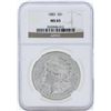 Image 1 : 1883 $1 Morgan Silver Dollar Coin NGC MS65