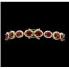 Image 3 : 14KT Yellow Gold 37.85ctw Ruby and Diamond Bracelet