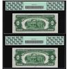 Image 2 : Lot of (2) Consecutive 1928G $2 Legal Tender Notes PCGS Gem New 65PPQ