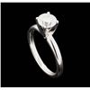 Image 4 : 14KT White Gold 1.05ct Diamond Solitaire Ring