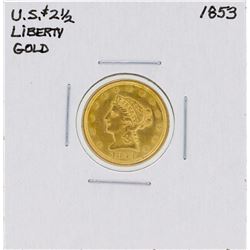 1853 $2 1/2 Liberty Head Quarter Eagle Gold Coin