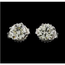 14KT White Gold 1.20ctw Diamond Earrings