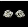 Image 1 : 14KT White Gold 1.20ctw Diamond Earrings