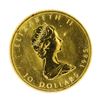 Image 1 : 1985 $10 Canada Maples Leaf 1/4 oz. Gold Coin