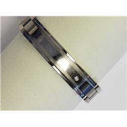 #3-STAINLESS STEEL DIAMOND (0.03CT) BRACELET