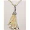 Image 1 : #7-STERLING SILVER FRESHWATER PEARL & CUBIC