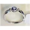 Image 2 : #13-10KT WHITE GOLD TANZANITE (0.30CT) & TWO