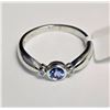 Image 3 : #13-10KT WHITE GOLD TANZANITE (0.30CT) & TWO