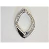 Image 1 : #17-STERLING SILVER DIAMOND PENDANT