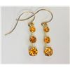 Image 1 : #21-10KT YELLOW GOLD CITRINE (0.90CT) EARRINGS