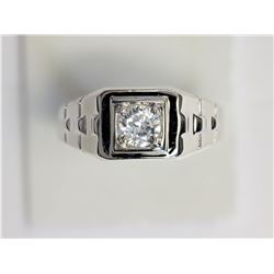 #22-STERLING SILVER CUBIC ZIRCONIA RING
