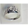 Image 2 : #22-STERLING SILVER CUBIC ZIRCONIA RING