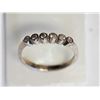 Image 2 : #31-STERLING SILVER 6 DIAMOND RING