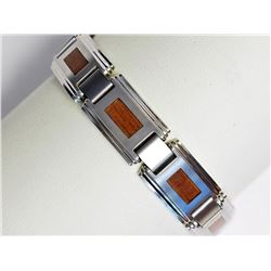 #37-MEN'S STAINLESS STEEL (8" INCHES ) WOOD