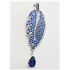 Image 1 : #40-STERLING SILVER BLUE CRYSTAL (APPROX 3.40G)