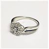 Image 1 : #45-STERLING SILVER 7 DIAMOND RING