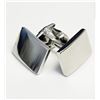 Image 1 : #48-STAINLESS STEEL RECTANGULAR POLISH CUFFLINKS