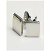 Image 2 : #48-STAINLESS STEEL RECTANGULAR POLISH CUFFLINKS