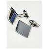 Image 3 : #48-STAINLESS STEEL RECTANGULAR POLISH CUFFLINKS