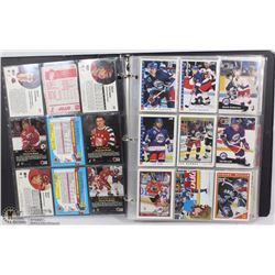 BINDER OF HOCKEY CARDS