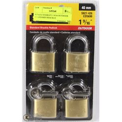 4 PACK STANLEY 1-9/16 OUTDOOR STANDARD SHACKLE