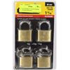 Image 1 : 4 PACK STANLEY 1-9/16 OUTDOOR STANDARD SHACKLE