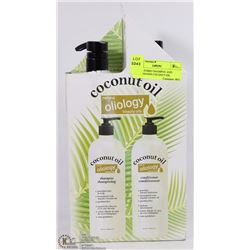 SET OF JUMBO SHAMPOO AND  CONDITIONER COCONUT OIL