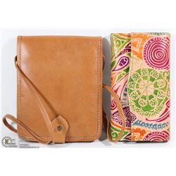 NEW LEATHER WALLET AND NEW CROSS SHOULDER