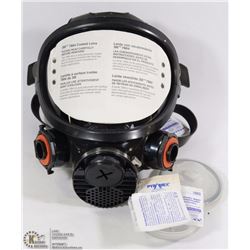 NEW 3M COATED LENS, FULL FACE RESPIRATOR