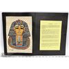 Image 1 : HANDMADE EGYPTIAN PAPYRUS PAPER PAINTING KING TUT