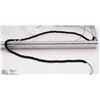 Image 1 : #101- BLACK AGATE LOOSE BEAD NECKLACE