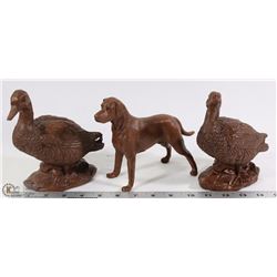 3-ESTATE RED MILL HANDCRAFTED  ANIMALS