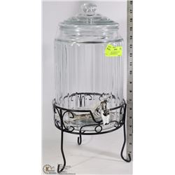 NEW 1.5GAL COLD BEVERAGE DISPENSER WITH STAND