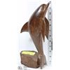 Image 1 : WOOD DOLPHIN FIGURINE