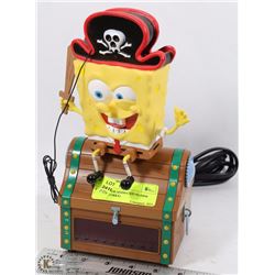 SPONGE BOB ANIMATED ALARM CLOCK (WORKS)