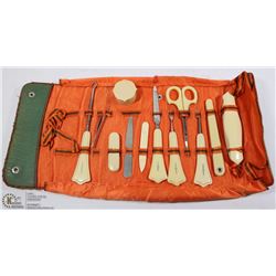VINTAGE FRENCH IVORY MANICURE SET