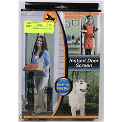 INSTANT SCREEN DOOR   FITS ANY DOOR