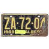 Image 1 : 1969 ALBERTA LICENSE PLATE
