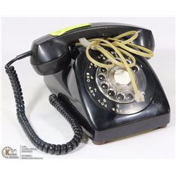 VINTAGE BLACK ROTARY PHONE