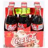 Image 1 : 6 FULL CLASSIC 1999 COCA COLA BOTTLES XMAS EDITION