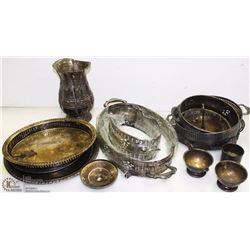 VINTAGE SILVERWARE AND CUPS ETC