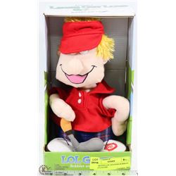 ANIMATED LOL GOLFER BOBBLES AND LAUGHS