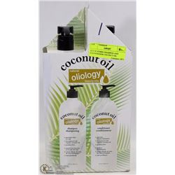 SET OF JUMBO SHAMPOO AND  CONDITIONER COCONUT OIL