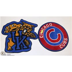 BUNDLE OF TWO SPORTS RUGS ,CHICAGO CUBS AND