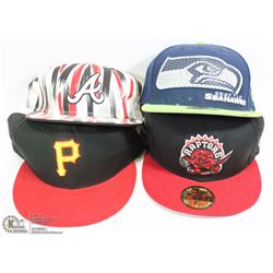 FLAT OF NEW BALL CAPS