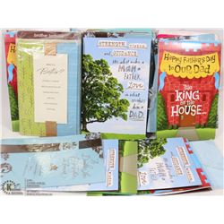 LOT OF ASSORTED GREETING CARDS (MOSTLY FATHERS DAY) WITH