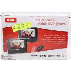 7" DUAL SCREEN MOBILE DVD SYSTEM 1080P OUTPUT