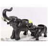 Image 1 : PAIR OF ELEPHANT TEA LIGHTS DECOR